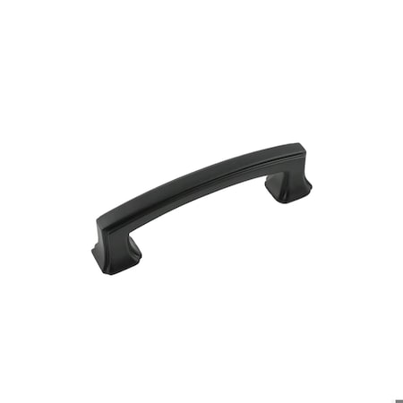 Hickory Hardware Bridges Collection Pull 3 Inch Center to Center Matte Black Finish P3231-MB